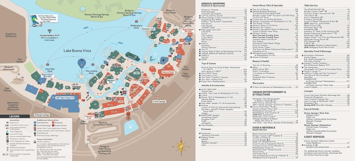 Disney springs haritası